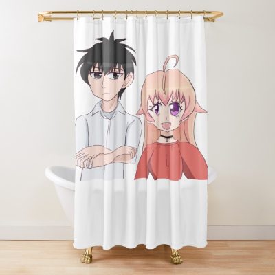 Witch Watch Morihito And Nico Shower Curtain