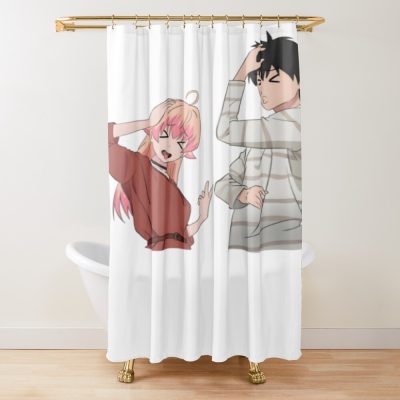 Nico Wakatsuki And Morihito Otogi Shower Curtain
