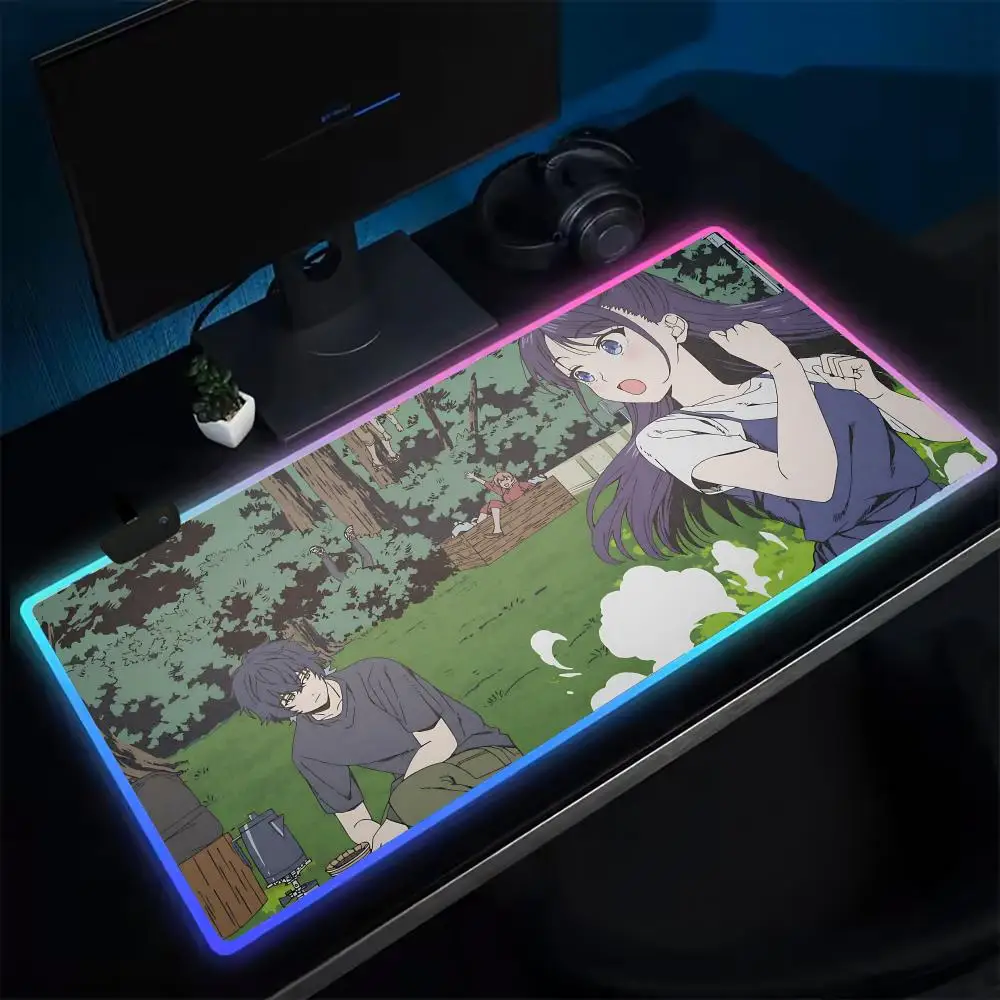 Forest Scene Nico & Morihito Witch Watch Mouse Pad