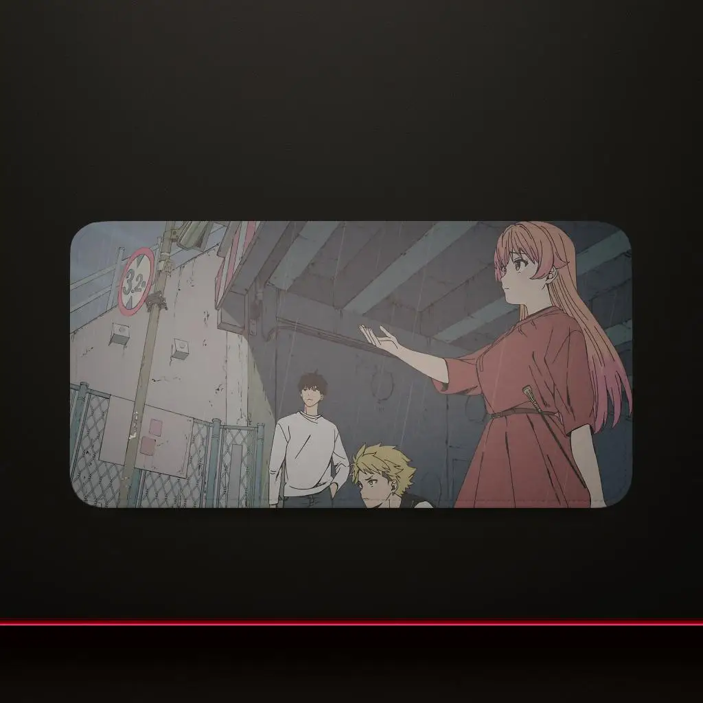 Nico & Morihito Casual Walk Witch Watch Mouse Pad