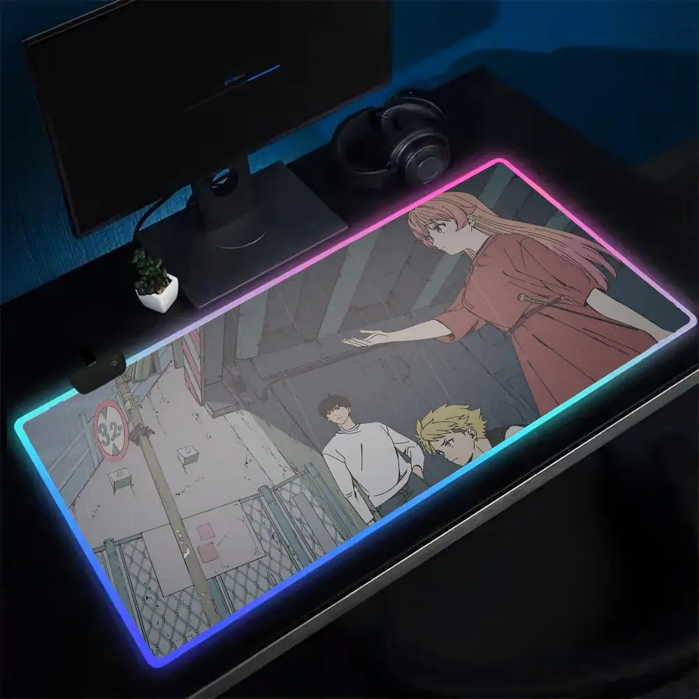 Night Street Morihito Witch Watch Mouse Pad