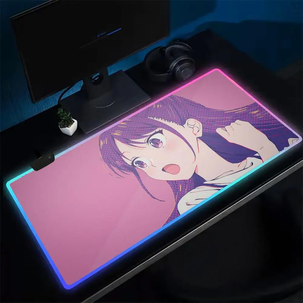 Nico Pink Hair Wink Witch Watch Mouse Pad
